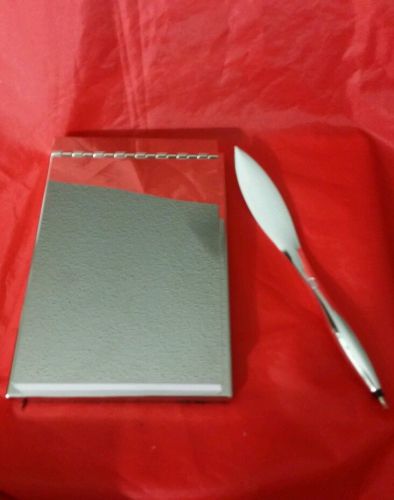 Elegant Silver Plated Memo Pad