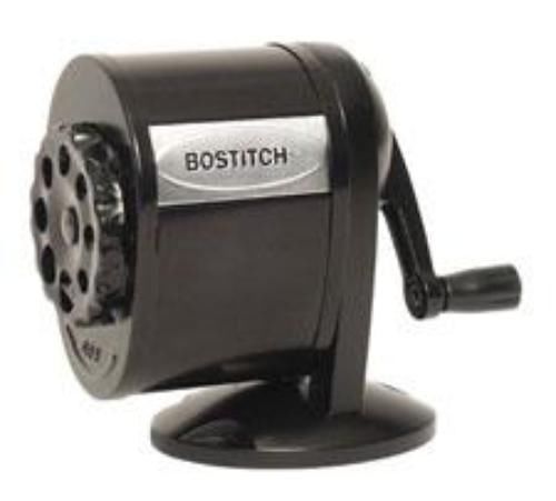 Stanley Bostitch Manual Metal Pencil Sharpener Anti-microbial 8 Dial Opening