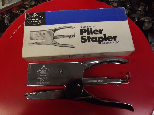 Scarce New In Box Faber-Castell FC-1 Stapler-Made in Sweden