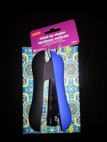 Stand-up Stapler 15 Sheet #41597 Blue