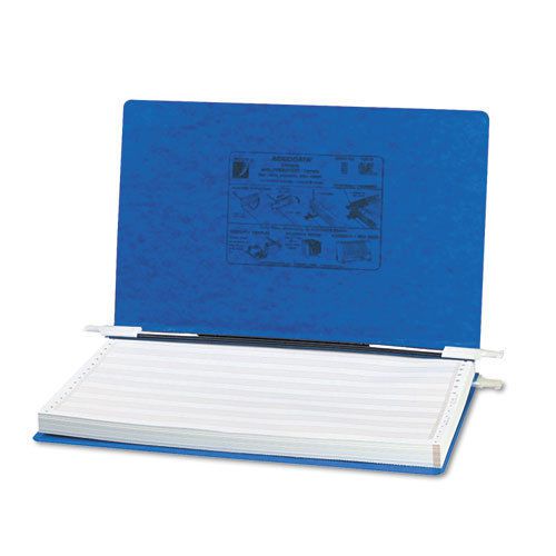 Pressboard Hanging Data Binder, 14-7/8 x 8-1/2 Unburst Sheets, Dark Blue