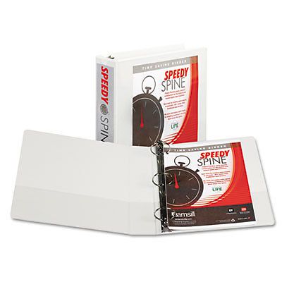 Speedy spine round ring view binder, 11 x 8-1/2, 2&#034; capacity, white for sale