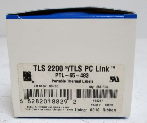 BRADY PTL65483 TLS 2200 [250 pieces] **GENUINE*OEM** (NEW!) PTL 65 483