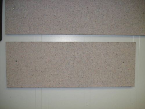 *** TACKBOARD GRAY FABRIC w/ 4 SCREWS 48 x14 x 1/2 ***