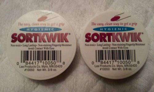 X2 Sortkwik Fingertip Moisteners, 3/8 oz, Pink