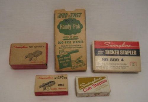 Staples - Vintage - Collection of 5 Boxes