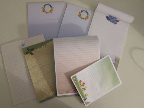 Note pads ~ 7 different kinds