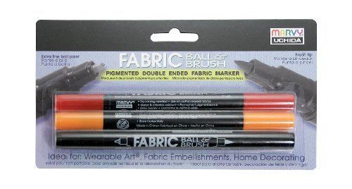 Uchida Of America Corp 122-3a Uchida Fabric Ball/brush Marker - Black (1223a)