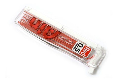 Pentel high polymer ain pencil lead refill 0.5mm red color for sale