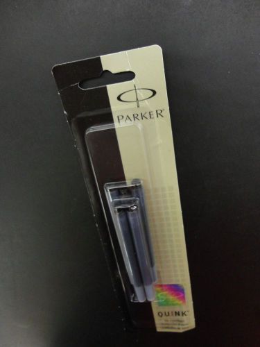 Parker Quink fountain pen cartridges black ink.