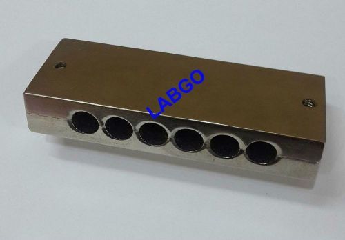 LIPSTICK MOULD/MOLD 6 CAVITIES 6 GM 6 HOLE BRASS LABGO (Free Shipping )