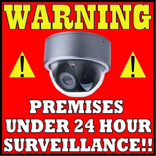 PREMISIS UNDER VIDEO SURVEILLANCE VINYL DECAL SIGN #2