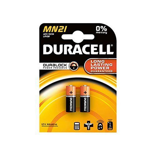 NEW DURACELL CAR ALARM BATTERY 12V MN21 PK2