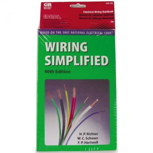 Wiring simplified electrical reference book erb-ws gardner bender erb-ws for sale