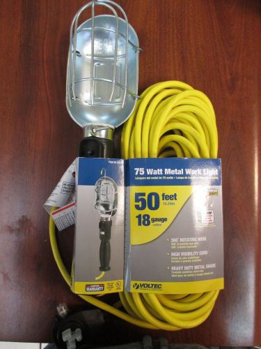 VOLTEC 50ft WORK LIGHT 75 WATT 18 GAUGE