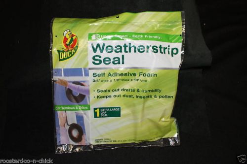 Insulation duck weatherstrip ex large gap 3/4&#034; 1/2 10&#039; for sale