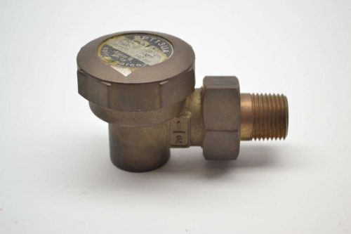 NEW SPIRAX SARCO BPT13UA THERMOSTATIC 230PSI 1/2 IN NPT BRASS STEAM TRAP B397421