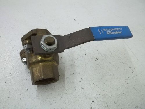 JAMESBURY 21-1100 TT-0 BALL VALVE 1&#034; *USED*