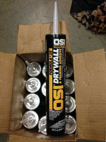 OSI FORMULA 38 DRYWALL &amp; FRAMING ADHESIVE, 12 - 28 OZ TUBES