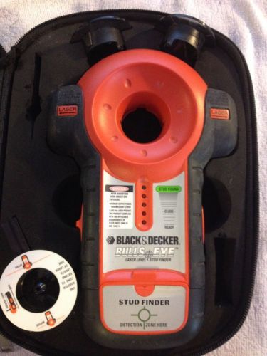 Black &amp; Decker Bulls Eye Auto Laser Level Stud Finder BDL100S W Case