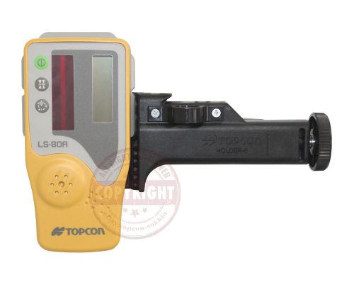 TOPCON LS-80A LASER RECEIVER W/BRACKET,SENSOR,DETECTOR,HOLDER 6,LEVEL