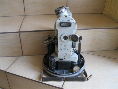 Vintage optical theodolite t-15 ussr russian surveyor transit level box  /e36 for sale