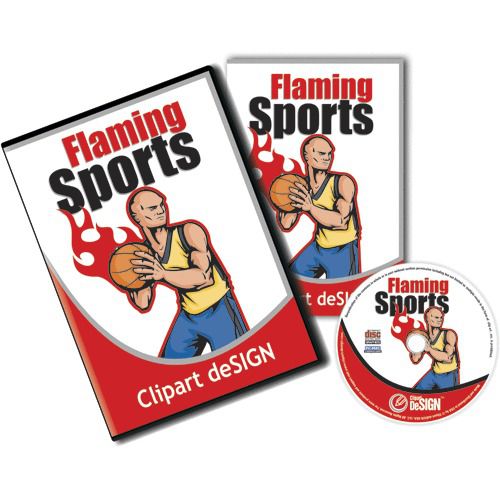 SPORT CLIPART-VINYL CUTTER PLOTTER VECTOR CLIP ART-SCREEN PRINTING IMAGES EPS CD