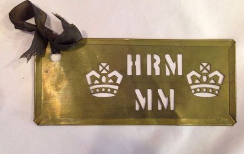 RARE Vintage Metal Printer&#039;s Stamp HRM MM Crown P.C. Stampworks WKS Seattle