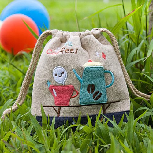 [Love Coffee] Draw String Bag / Drawstring Pouch