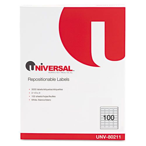 Universal repositionable adhesive label (600 pack) for sale