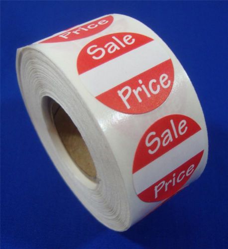 500 self-adhesive sales price labels 1&#034; stickers / tags retail store supplies for sale