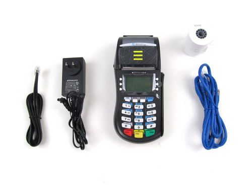 EXCELLENT CONDITION! Hypercom Optimum T4220 EMV Dial Terminal Smart Card Reader