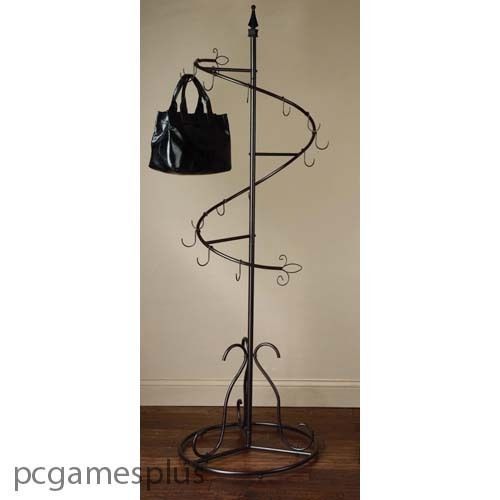 New - spiral purse tree retail rack display - pointed top for sale