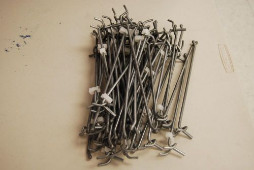 54 SILVER 8 1/2 INCH PEG BOARD HOOKS PEGBOARD 8.5