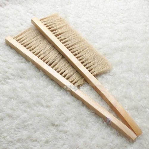 1 X  FUNCTIONAL ENATURAL BEEKEEPING BEE HIVE BRUSHES BEE WOOD HANDLE