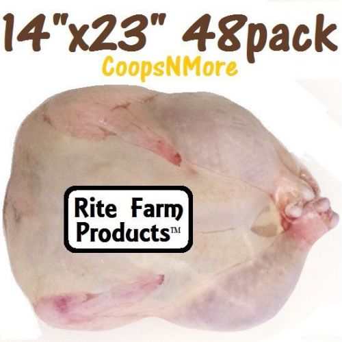 48 PK OF 14&#034;x23&#034; TURKEY SHRINK BAGS POULTRY FOOD PROCESSING SAVER HEAT FREEZER