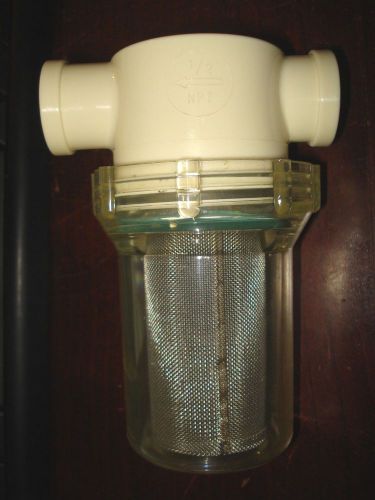 Line strainer 1/2&#034; fnpt 150 psi 125 degrees f 3-5/8&#034; x 5-3/8&#034; 3&#034; dia |ls1| for sale