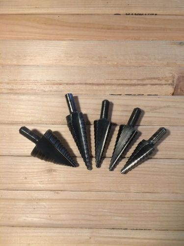 Lenox And Greenlee Vari Step Bits. Lot Of 5