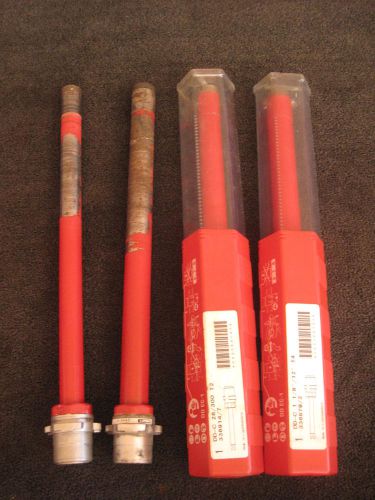 4 hilti drill bits for core drill dd ec-1 2 new 2 used no drill for sale