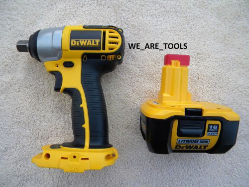 Dewalt dc820 18v 1/2 cordless impact wrench, dc9180 lit-ion xrp battery 18 volt for sale