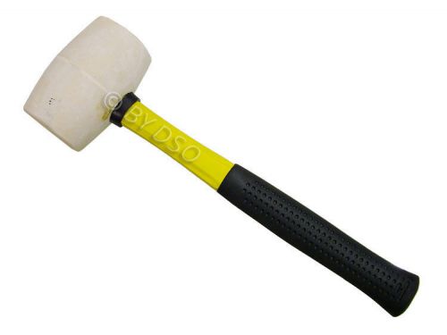 Professional 16Oz Fibre Handle Rubber Mallet White HM110