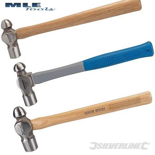 Silverline Ball Pein Hammer Hammers Fibreglass Hardwood Hickory 8 16 24 32 40 oz