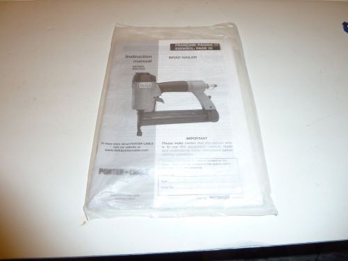 PORTER  CABLE  BN125A  BRAD  NAILER  MANUAL