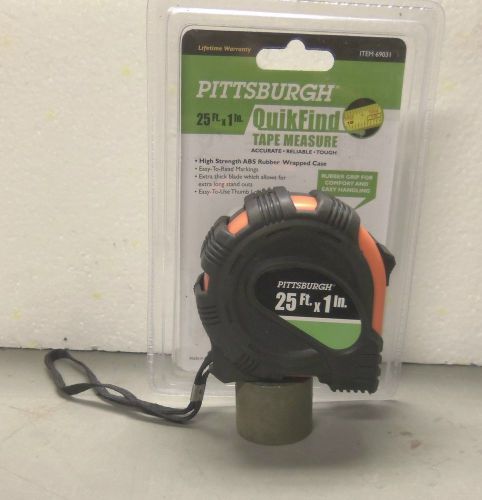 Pittsburgh - 25 Foot  Quik Find Tape Measure - Item #69031