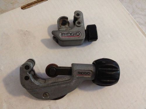 Lot of (2) RIDGID PIPE CUTTER RIGID PIPE CUTTER SET No.150  No.101