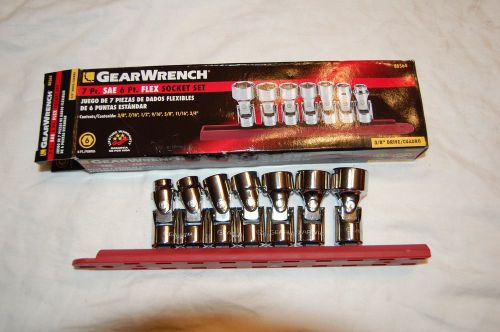 Gearwrench 3/8 drive 7 pc. sae flex socket set 6 pt. 80564 3/8&#034; to 3/4&#034; for sale