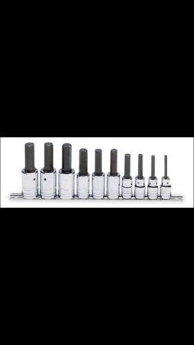 PROTO J5441-MA Socket Bit Set,1/2 In Dr,10 pc G7613401