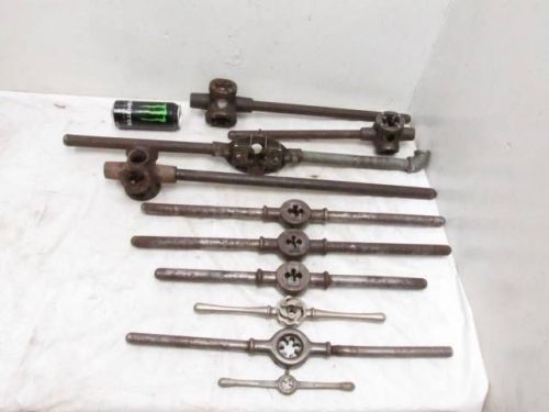 Lot of 10 Asst Toledo Little Giant Hand Pipe Threader w/Die Heads Adjustable