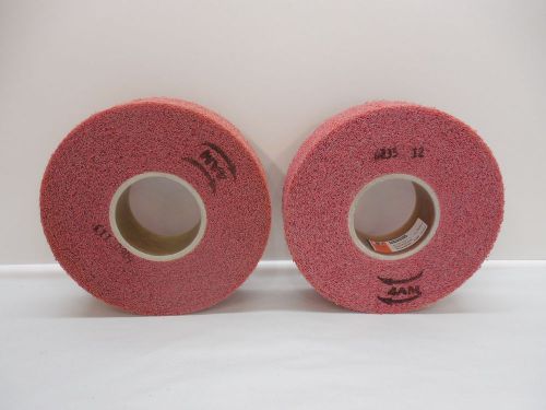 2 standard abrasive 85782  metal finish wheels 8&#034; x 2&#034; x 3&#034; med for sale