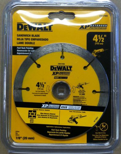 DEWALT DW4740 4-1/2-Inch by .250 XP tuck point blade